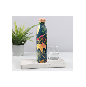 100% cuivre imprimé bouteille Design de luxe imprimé artisanat personnalisé cuivre bouteille d'eau fournisseur en gros - Product Image 2