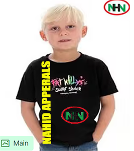 T-shirts pour garçons fabriqués au Bangladesh, à manches courtes, col rond, impression de logo personnalisée, 100% coton, 160g, respirants, mignons, pour bébés et jeunes enfants. - Product Image 5