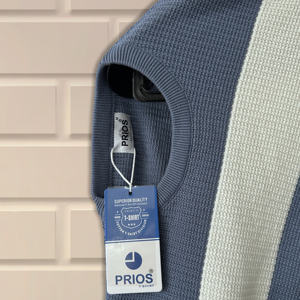 Pull-over à manches longues et col rond de haute qualité pour hommes Chemise ODM à rayures - Product Image 4