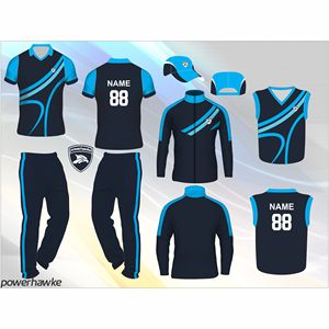 Ensemble de Tenue de Cricket Sportive de Qualité Supérieure et Premium avec Nom d'Équipe Personnalisé et Logo Design Coloré pour Garçons Adultes - Product Image 1