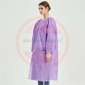 ชุดยาวผ้าใยสังเคราะห์สำหรับใช้ในโรงพยาบาลใช้ได้ทั้งชายและหญิงชุดผ้านอนวูฟเวนคุณภาพพรีเมียมสำหรับแพทย์พยาบาลและผู้ป่วย - Product Image 5