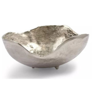 Cuenco creativo de aluminio plateado para servir frutas de mesa, cuenco decorativo de aluminio fundido para uso en restaurantes de Hotel - Product Image 4