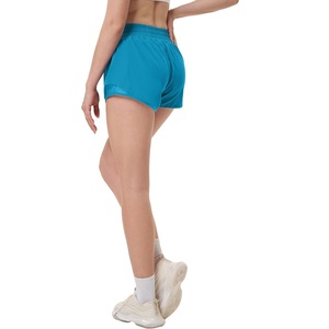 Pantalones Cortos para Mujer Hechos a Medida, 100% Azul Rey, Transpirables, Ecológicos, de Secado Rápido, Cintura Media, Cintura Elástica, al Mejor Precio de Fábrica - Product Image 4