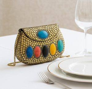 Pochette de Soirée Moderne en Résine Époxy de Luxe pour Femme, Faite à la Main, Écologique, Imperméable, Idéale pour Fêtes, Mariages, Bals de Promo et Événements du Soir - Product Image 1