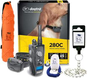 ขาย Dogtra 280C ปลอกคอสุนัขฝึกสอนแบบไร้สาย ระยะไกล 1.2 ไมล์ หน้าจอ LCD ควบคุมได้แม่นยำ 127 ระดับ กันน้ำ - Product Image 4