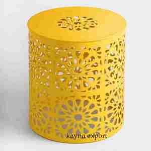 Taburete Metálico Decorativo Moderno con Acabado de Recubrimiento en Polvo de Hierro para Muebles de Sala de Estar - Product Image 2