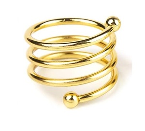 Anillo de Servilleta Dorado Floral con Centro de Cristal, Diseño de Flor Elegante para una Presentación de Mesa de Comedor de Lujo y Refinada - Product Image 4