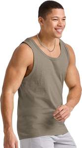 Camisetas sin mangas de gimnasio para hombre personalizadas, respetuosas con el medio ambiente, transpirables, de secado rápido, ropa deportiva de bambú antibolitas, camiseta sin mangas - Product Image 5