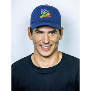 <b>Navy</b> Logo Cap High Quality 100% Polyester Velour Oxford Twill Sporty 6-Panel <b>Hat</b> Featuring Leaf Leopard Patterns Curved Brim - Product Image 1