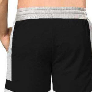 Shorts en molleton pour hommes, taille élastique, logo OEM personnalisé, style décontracté uni, poches, tailles plus grandes, coton - Product Image 3