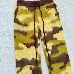 Pantalones Deportivos de Mohair Unisex Personalizados de Alta Calidad, Estampado de Camuflaje, Estilo Holgado con Cordón, Ropa Urbana, Pantalones Deportivos de Mohair de Punto Afelpado para Hombre - Product Image 3