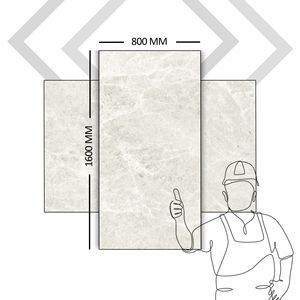 Arena Blanc Super Shiny Carreaux Pisos Carreaux Vitrifiés en Porcelaine 80X160 CM Moderne Antidérapant pour Intérieur Salle de Bain Bureau Sol - Product Image 1