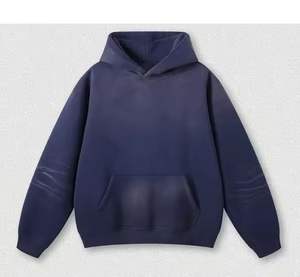 Chándal de gran tamaño de algodón 100%, chándal de invierno con lavado ácido, chándal transpirable para hombre, chándales con logotipo personalizado de alta calidad - Product Image 6