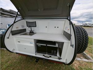 รถบั๊กกี้เล็กๆรถบั๊กกี้ทันสมัย10RK เทรลเลอร์ทรงหยดน้ำตาขนาดเล็ก RV น้ำหนักเบาป๊อปอัพคาราวาน4x4แบบออฟโรดนอนหลับ - Product Image 3