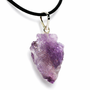 Collar con Colgante de Punta de Flecha de Amatista Natural, Cristal Curativo, Joyería de Moda Hecha a Mano, Venta al por Mayor, para Mujeres y Hombres - Product Image 6