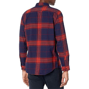 Camisa de Franela de Manga Larga Casual para Hombre, 100% Algodón, de Alta Calidad, Cómoda y Transpirable, Venta al Por Mayor de Fábrica 2026 - Product Image 6