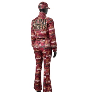 Conjunto de Chaqueta Cortavientos de Poliéster para Mujer, 150 GSM, Tejido Ligero y Suave, Impresión por Sublimación Completa, Logotipo Personalizado, Conjunto de Chaqueta Cortavientos de Talla Grande - Product Image 5