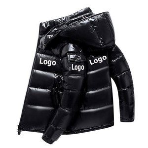 Vente en gros de vestes bouffantes pour hommes en polyester 100% imperméables chaudes pour l'extérieur avec logo brodé personnalisé - Product Image 4