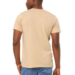 T-shirt à manches courtes unisexe personnalisé avec impression par transfert thermique à bas prix en gros pour hommes - Product Image 3