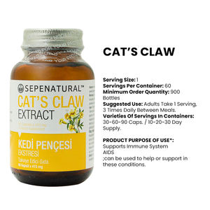 Extracto Líquido-Sólido de Sepenatural Wild Cats Claw (Uncaria Tomentosa) 360mg, Alcaloides Estandarizados, Apoyo Inmunológico, Alimento Saludable - Product Image 2