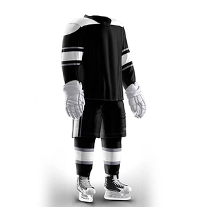 Tenues de hockey sur glace personnalisées professionnelles 2025, respirantes, séchage rapide, écologiques, 100% polyester, légères, manches longues - Product Image 1