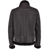 Veste d'hiver pour homme de première qualité, coupe-vent et chaude, avec fourrure en peau de mouton