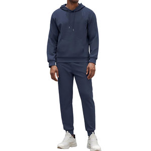 Ensemble de survêtement personnalisé avec logo pour homme, 2 pièces, sweat à capuche en molleton, survêtement athlétique, sweat-shirts et pantalons de survêtement - Product Image 1