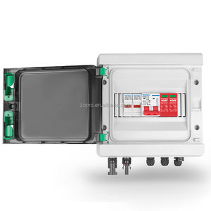 Kotak kombinasi Solar fotovoltaik PV DC, perlindungan lonjakan petir 1 Input 1 keluar DC 600V Fuse MCB SPD <span class=keywords><strong>HA</strong></span> kotak tahan air IP65 - Product Image 1