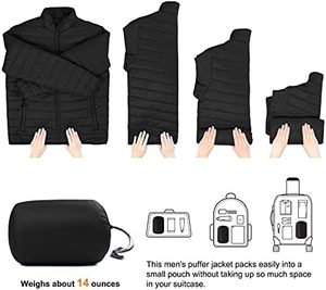 Manteau d'hiver pour hommes en toile isolée de haute qualité XL veste matelassée à capuche légère pour les Sports de plein air neige Ski High Street - Product Image 5