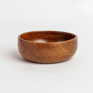 Ensemble de vaisselle en bois écologique pour les collations du soir bol en bois massif de haute qualité bols naturels - Product Image 4