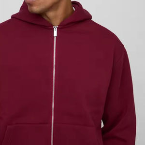 Conjunto Deportivo Personalizado de 2 Piezas para Hombre, Sudadera Holgada con Capucha y Pantalones Jogger de Felpa, 100% Algodón, 480 GSM, con Cremallera - Product Image 3