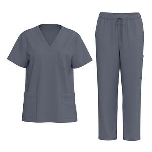 Custom Fit Unisex Spandex Médico Enfermería Scrubs Set Nuevo Diseño Hospital Uniformes para Mujeres Personalizado Scrubs - Product Image 1