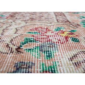 Tapis en laine noué à la main vintage grande surface Pae-2089, motif floral rouge-orange, pour salon, couloir, chambre d'adolescent, rectangulaire - Product Image 3