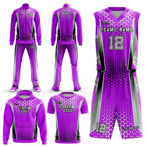 Uniformes de Baloncesto Transpirables de Diseño Personalizado para Mujeres, Hombres y Adultos, Tallas Grandes, Color Personalizado, Camisetas de Equipo Lisas 100% - Product Image 1