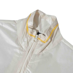 Custom Design 100% Cotton Coated Stand Collar <b>Half</b> <b>Zip</b> Breathable Gym <b>Men</b> Hoodies <b>Jacket</b> Blank Waterproof Windbreaker - Product Image 4