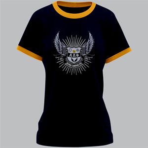 เสื้อยืดแขนสั้นขนาดใหญ่พิเศษสำหรับผู้หญิงเสื้อยืดปักลายสไตล์สตรีทแวร์อัลฟาแลมบ์ดา PSI - Product Image 5