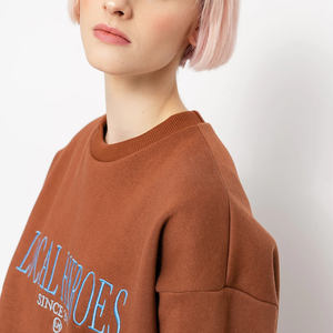 Sweat-shirt personnalisé de haute qualité pull-over long survêtement femmes deux pièces sweat-shirt et pantalon de survêtement ensemble à vendre - Product Image 5