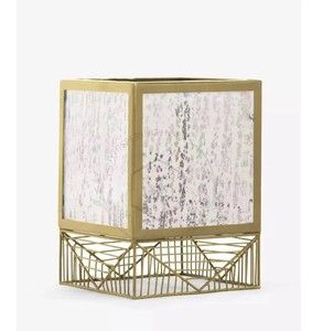 Lámpara de mesa de hierro para restaurante, oficina y sala de estudio, decoración de iluminación, lámpara de escritorio de Metal con revestimiento de latón dorado - Product Image 2
