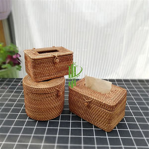 Vietnamese <b>Rattan</b> <b>Tissue</b> <b>Box</b> <b>Cover</b> Paper <b>Box</b> <b>Tissue</b> Holder for Decor Best Selling 2022 - Product Image 1