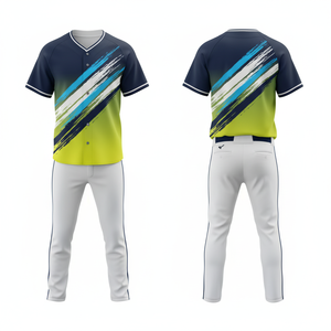 Uniforme de Béisbol de Primera Calidad, Personalizado para Equipos, al por Mayor, Sublimado, de Malla, 100% Poliéster, Secado Rápido, Cuello en V, Logotipo Personalizado - Product Image 3