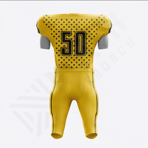 Nouveauté Uniforme de football américain Équipe Nouveau style Respirant Grande taille Manches courtes Tenue d'équipe de football américain Performance - Product Image 2
