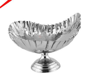 Vente chaude Ensemble De Chocolat Bol Argent Fini Pour Servir Des Aliments Salade De Fruits - Product Image 4