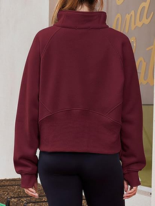 Sweat-shirt à fermeture éclair surdimensionné pour femmes de luxe nouvelle mode sweat à capuche long décontracté avec technique brodée pour la saison d'automne - Product Image 2