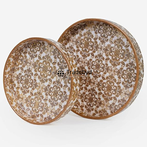 Bandeja de madera de lujo Tradebyd, bandeja de servicio de calidad superior para té, café, desayuno, comedor, hotel y hogar - Product Image 6