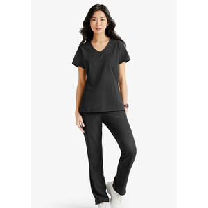 Vêtements de travail à col en V de luxe pour femmes, uniformes de survêtement athlétique d'hôpital extensible à 4 voies - Product Image 3