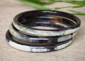 Pulseras de Moda Redondas de Cuerno de Búfalo para Mujer, Diseño Moderno, Venta al por Mayor para Aniversarios y Bodas, Estilo Nuevo - Product Image 4