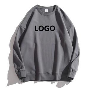 Sudaderas extragrandes personalizadas 2025 de algodón 100% con hombros caídos, de peso pesado, para mujer, de punto, con apliques de invierno, anti-bolitas - Product Image 5