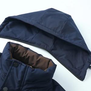 Men's Winter Puffer Jacket Warm Standard Thickness Lightweight Windproof Breathable Hooded Zipper Closure Sportswear - Product Image 3