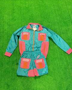 High Quality Custom Men's Windbreaker <b>Short</b> Set Relaxed Fit Breathable Windbreaker Nylon Tracksuits Set Solid for Summer - Product Image 3