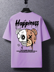 Camiseta Blanca Lisa de Algodón 100% de Alta Calidad al por Mayor, Personalizada, de Peso Pesado, Talla Grande, de Lujo para Hombre - Product Image 2